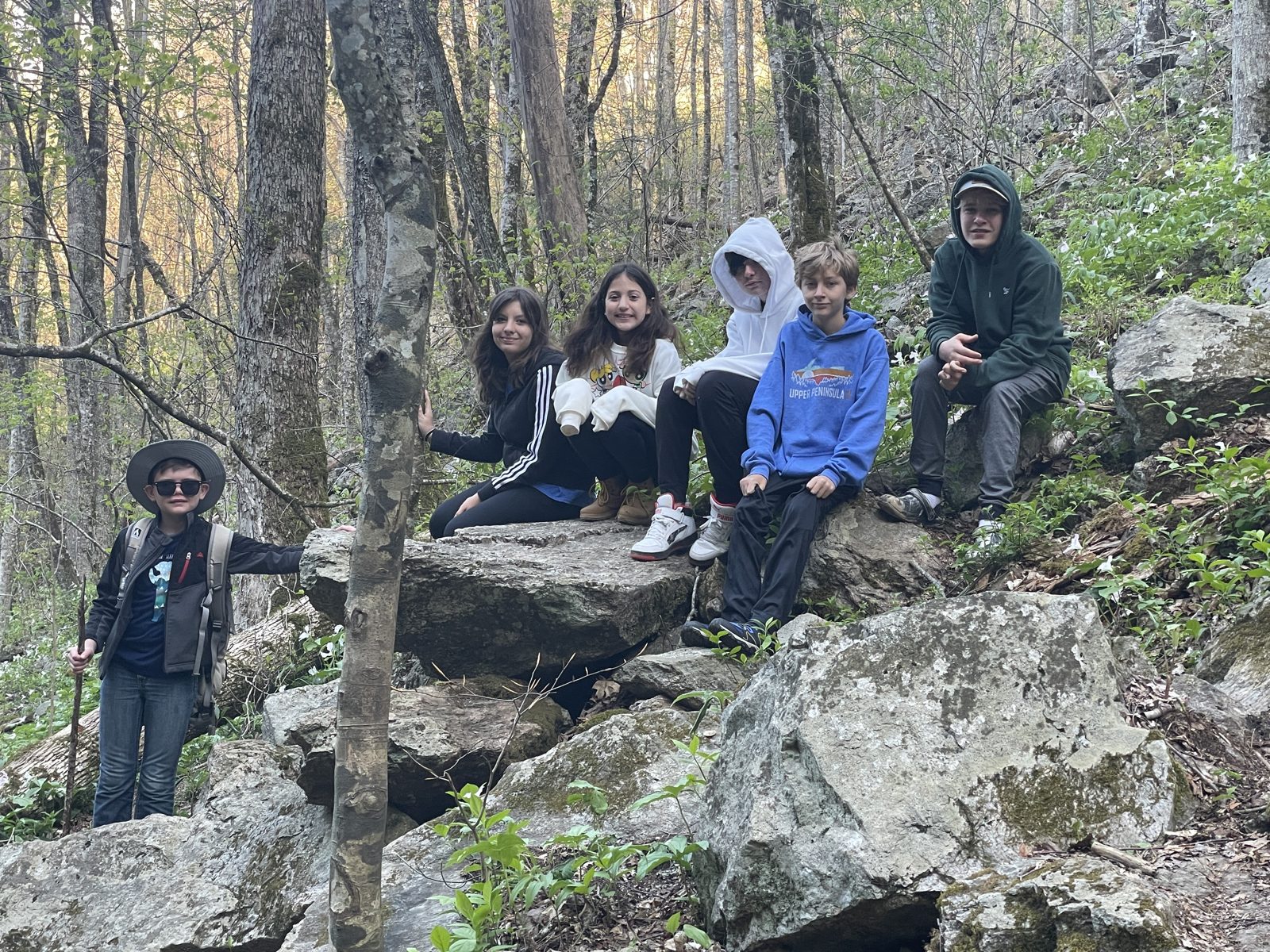 Week Without Walls group in a Blue Ridge meadow