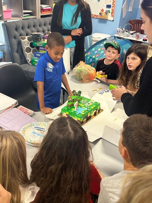 A group collaborating on a project