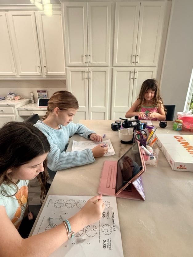 Collaborating with tablets at the table