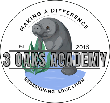 3 Oaks Academy Estero — manatee logo