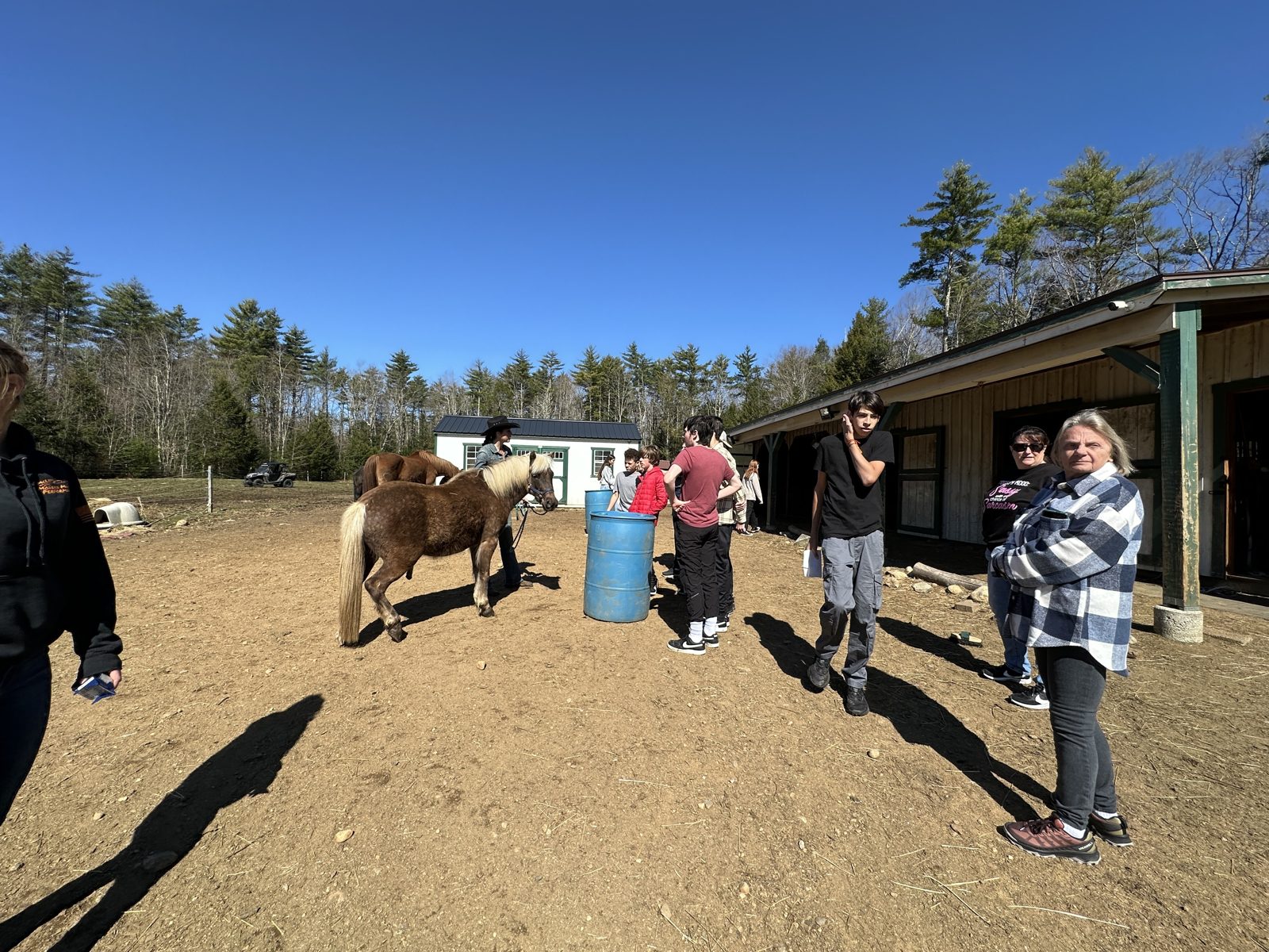 Group photo on the coast of Maine