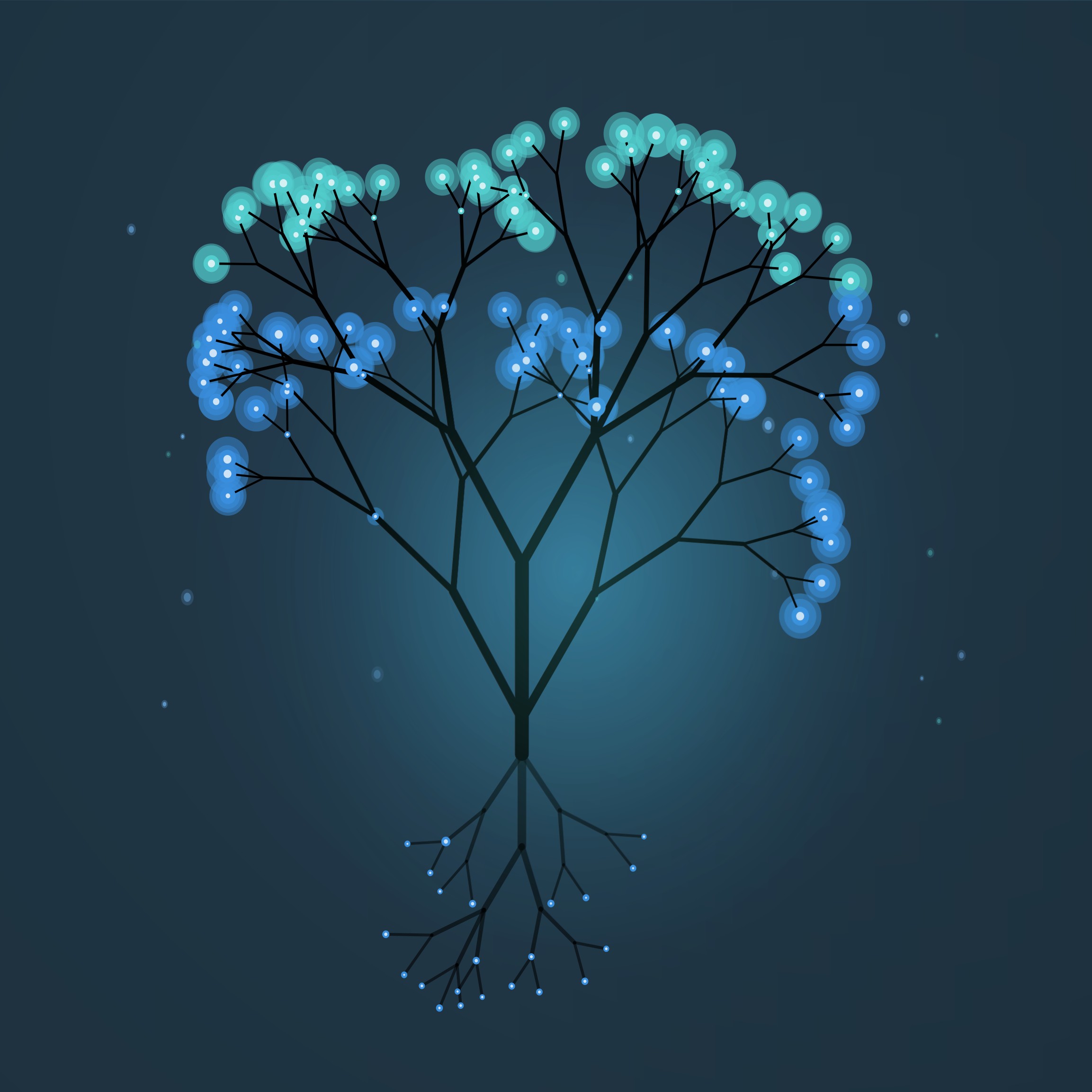 3 Oaks neuron tree emblem