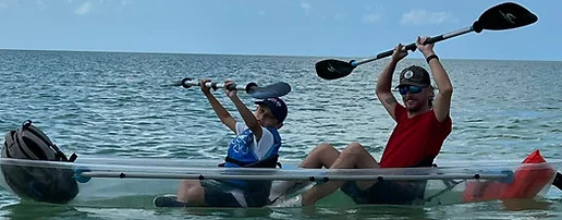 Students kayaking