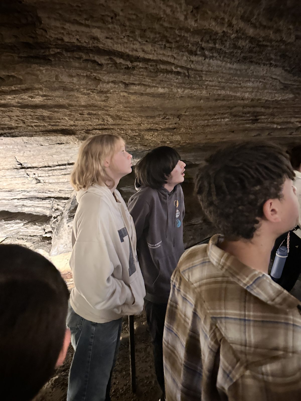 Students on a forest trail on Week Without Walls