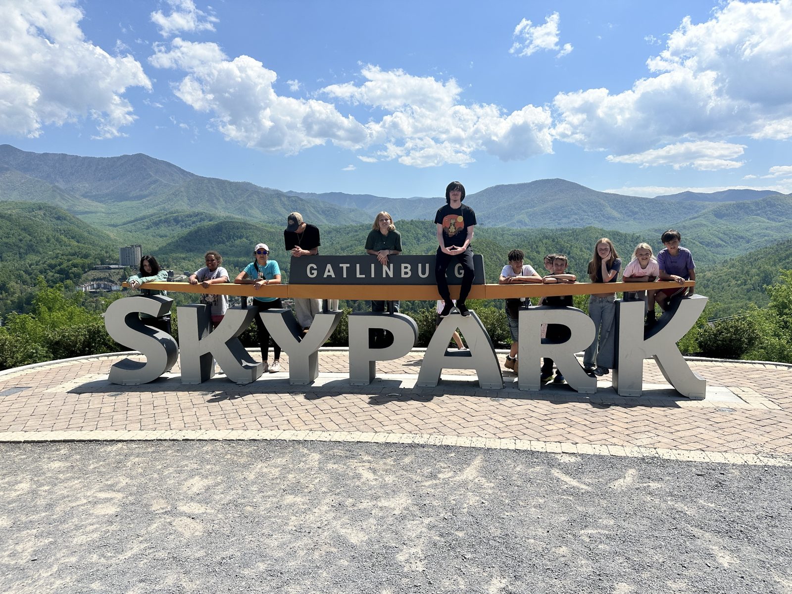 Week Without Walls group at a scenic Tennessee overlook